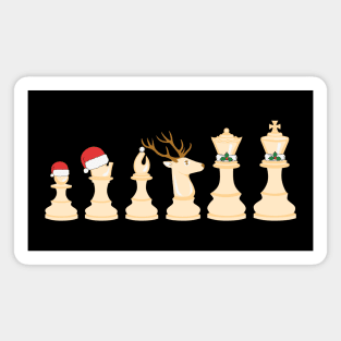 Chess Christmas Magnet